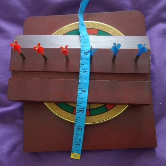 Desktop Mini Two Sided Dart Board includes Standard Dart Board  & Boss Board - Picture 14 of 16